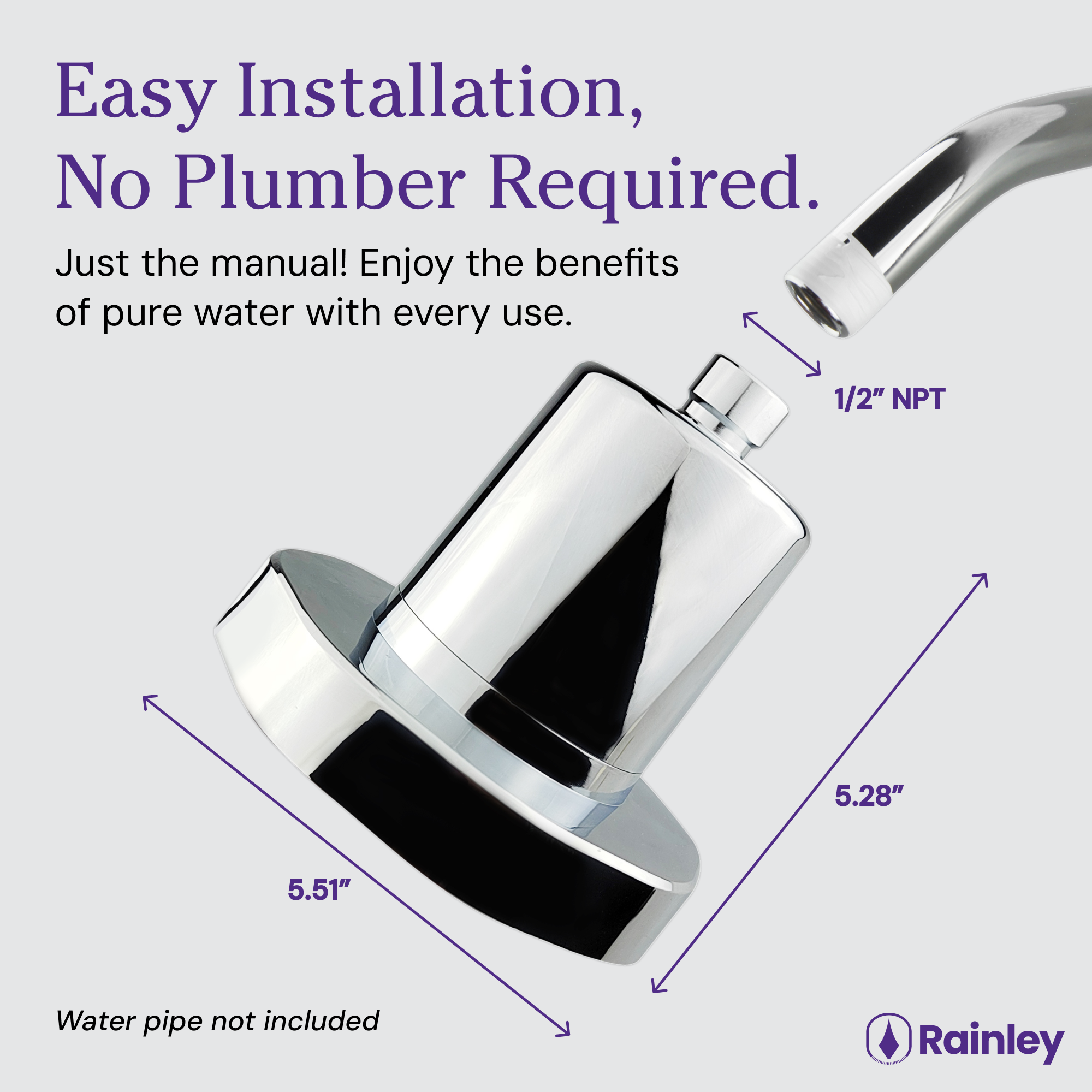 Rainley OCTA Filtered Showerhead