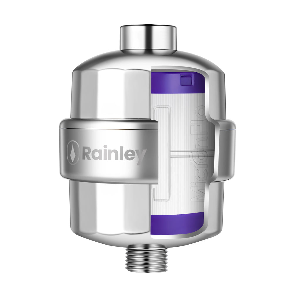 Rainley Bossa | Shower Filter for Tap or Well Hard Water | Dry Skin & Frizzy Hair
