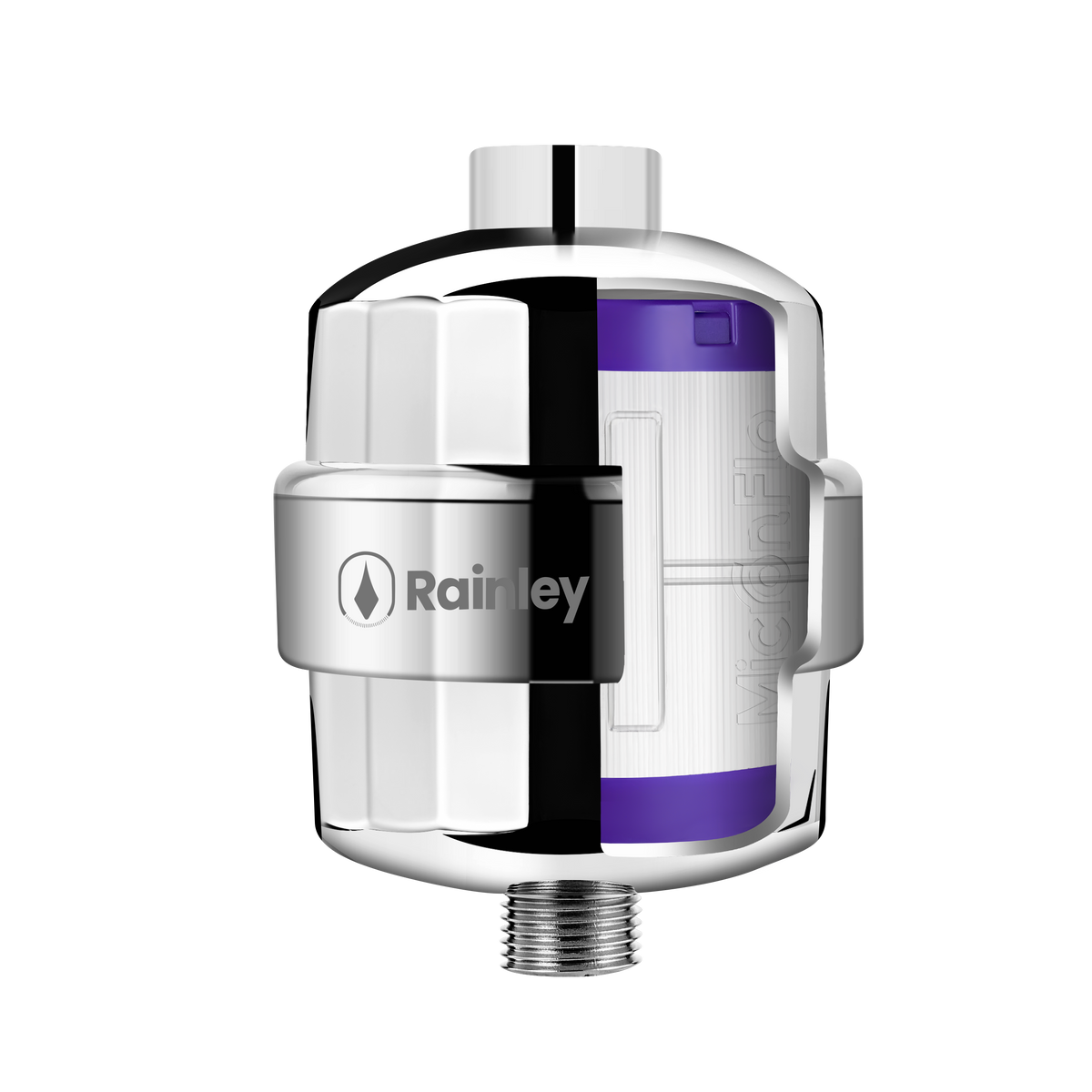 Rainley Bossa | Shower Filter for Tap or Well Hard Water | Dry Skin & Frizzy Hair